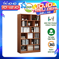 Giá Sách Gỗ Để Sàn Đẹp KBT32 SPEVI - Với Chất Liệu Gỗ MDF Chống Ẩm Cực Tốt Hàng Cao Cấp, Kệ sách Thiết Kế Kiểu Dáng Hiện Đại Phù Hợp Với Mọi Không Gian (Kích thước 80x24x179cm)