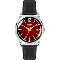 Đồng Hồ Dây Da Bò Henry London HL39-S-0095 Chancery (38.5mm) - Đen + Dịch Vụ Khắc Tên