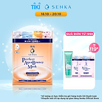 Mặt nạ dưỡng da đàn hồi và sáng mịn Senka Perfect Aqua Bouncy Mask Bouncy Bright 23g