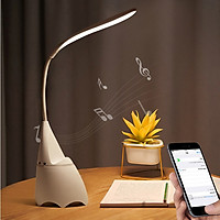 ĐÈN BÀN - Đèn Học Để Bàn Đọc Sách Chống Cận 3 Chế Độ Sáng Tích Hợp Loa Bluetooth Phát Nhạc Độc Đáo