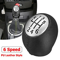 Leather Gear Shift Knob 6 Speed Renault Megane mk3 Clio mk3 Laguna mk2 Scenic