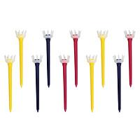10 Count Golf Tee Claw/ Crown Golf Tees Ball Nails Training Aids Assorted Color
