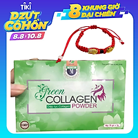 Thực Phẩm Bảo Vệ Sức Khỏe Diệp lục Collagen (Green Collagen Powder) M + Tặng kèm Vòng Phong Thủy