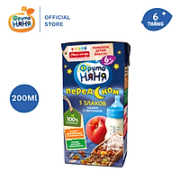 Sữa đêm ngũ cốc vị đào Fruto Nyanya 200ml