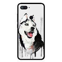 Ốp lưng cho điện thoại Xiaomi Mi 8 Lite - 0216 HUSKY - Viền TPU dẻo - Hàng Chính Hãng