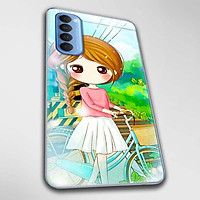 Ốp lưng dành cho Oppo Reno3, Reno3 Pro, Reno4, Reno4 Pro mẫu Em dắt xe