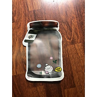 Túi zipper in hình lọ thủy tinh số lượng 5 cái