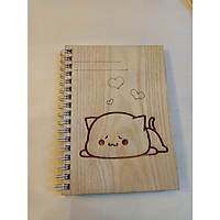 Sổ Tay cute bìa gỗ cao cấp