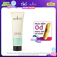Kem tẩy tế bào chết cho cơ thể Sukin Renewing Body Scrub with Green Tea & Jojoba 200ml