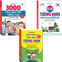 Combo 3 Quyển 3000 Câu Giao Tiếp Tiếng Hàn + Cẩm Nang Vui Học Tiếng Hàn + Sổ Tay Tiếng Hàn Dành Cho Người Việt