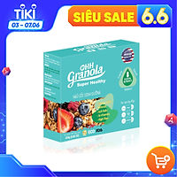 Ăn Vặt - Snack Ngũ Cốc Nguyên Hạt Giảm Cân + Trái Cây Sấy Nhập Khẩu - Ăn Sáng Hoặc Ăn Xế Dòng Super Healthy (Ohh - Granola) 250g, Tiêu Chuẩn FDA - Hoa Kỳ