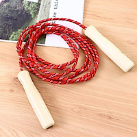 Wooden Handle Skipping Rope Adjustable Skip Rope Competition Fitness Sports Equipment
