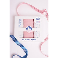 Hộp 3 khăn sợi tre Lovingbaby đa năng cho bé - Siêu thấm hút, Mềm mịn, An toàn cho da bé - kích thước 77x77cm