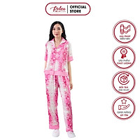Đồ ngủ nữ pyjama tay ngắn quần dài freesize HW1010 bộ mặc nhà đẹp lụa Pháp cao cấp, mềm mịn - RELAX