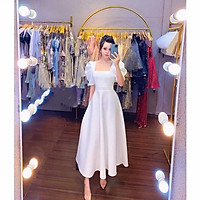 Đầm dự tiệc cổ vuông TRIPBLE T DRESS - size S/M/L/XL(kèm ảnh/video thật)MS211V