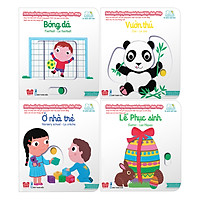 Combo 4 Cuốn Chuyển Động Thông Minh (Ở Nhà Trẻ - Lễ Phục Sinh - Vườn Thú - Bóng Đá)