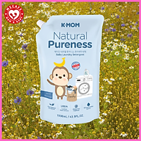 NƯỚC GIẶT ĐỒ SƠ SINH HỮU CƠ K-MOM HÀN QUỐC (1300ML/1700ML) TẶNG 2 ZIPPER 15CM