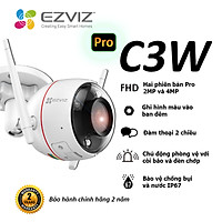 Camera EZVIZ C3W PRO 2MP & 4MP, WI-FI Không Dây, IP67 Ngoài Trời, Ghi Hình Màu Ban Đêm, Âm Thanh 2 Chiều, Đèn và Còi Báo Động, Tích Hợp AI--Hàng Chính Hãng