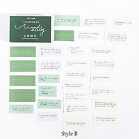 Hộp 60 nhãn dán sticker in chữ thông điệp độc đáo ST73