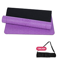 Thảm Tập Yoga cao su Định Tuyến Sportslink (Tặng Kèm Túi đựng)