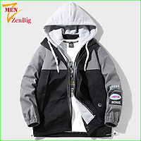 Áo Khoác Nam Dành Cho Người Mập Béo, 2 Lớp Chống Thấm, Mũ Tháo Rời - CÓ SIZE LỚN