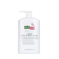 Sữa Rửa Mặt Và Tắm Toàn Thân 2 Trong 1 Cho Da Nhạy Cảm Sebamed Sensitive Skin Liquid Face & Body Wash Ph5.5 Từ Đức Chai 300ml