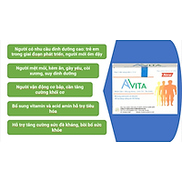 Thực phẩm chức năng Đạm Bổ Tăng Cân Cho Người Gầy Avita, nâng cao thể trạng, tăng cường sức Đề kháng, dùng cho người Gầy, Kém ăn, Suy Dinh dưỡng, Trẻ em đang trong giai đoạn phát triển (60 viên/ hộp)