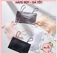 Áo Lót Nữ, Áo Bra Quây Su Trơn 2 Dây Mát Lạnh 8881 (CÓ ẢNH CHỤP THẬT)