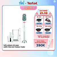 Máy xay sinh tố cầm tay Tefal HB643138 - Trắng, 800W - Hàng chính hãng