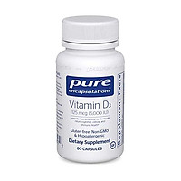 Pure Encapsulations - Vitamin D3 125 mcg (5,000 IU) - Hypoallergenic Support for Bone, Breast, Prostate, Cardiovascular, Colon and Immune Health - 120 Capsules