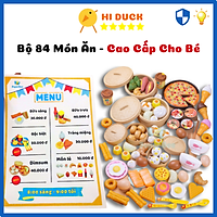 Đồ Chơi Thức Ăn 84 Chi Tiết Cho Bé Nhận Biết Các Món Ăn