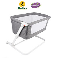 Nôi cũi nâng hạ độ cao ghép chung giường bố mẹ gập gọn MASTELA PL506 - tiêu chuẩn ASTM Mỹ - TẶNG SET 2 YẾM QUÀNG CỔ