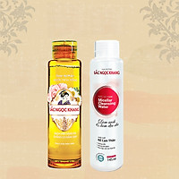 Combo 2 món Sắc Ngọc Khang: Nước hoa hồng 145ml-Nước tẩy trang 145ml