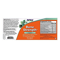 Viên Uống Now Bone Strength Giúp Xương Chắc Khỏe Kèm MCHA, Magie & Vitamin C,D,K (240 Viên)