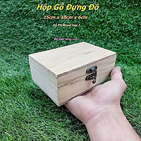 Hộp Gỗ Đựng Đồ cao cấp PLYWOOD 15x10x6cm – Hộp Đựng Quà, ví da, dây lưng, trà, trang sức - Gỗ PlyWood loại 1