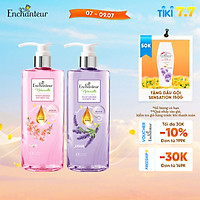 Combo Sữa tắm dưỡng da Enchanteur Naturelle hương hoa Lavender và Iris 510gr/Chai