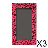 3xEmpty Magnetic Eyeshadow Palette Makeup Cosmetic DIY Palette Pink Leopard