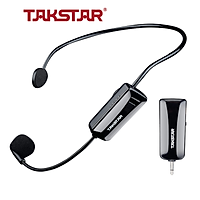 Micro không dây, mic không dây, micro cài đầu không dây TAKSTAR HM-200W công nghệ UHF - AVSTAR - hàng chính hãng
