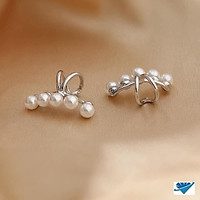 Bông Bạc Nữ, kẹp vành. Không cần lỗ tai. Xịn xò Thời Trang - Bạc Nomi