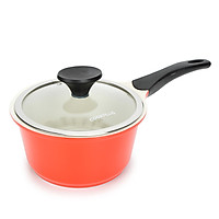 Nồi gốm chống dính nấu thức ăn cho bé LOCK & LOCK 18cm - Màu cam