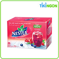 Trà NESTEA vị Việt Quất & Hoa Atiso Đỏ (Hộp 10 gói x 14g)