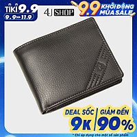 Bóp Ví Nam Da Bò Thật 4U Cao Cấp Dáng Ngang Thời Trang FA196