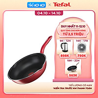 Chảo chiên chống dính đáy từ Tefal So Chef G1358496 24cm sâu lòng (Đỏ) - Công nghệ cảnh báo nhiệt thông minh - Hàng chính hãng