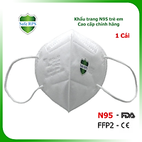 Khẩu trang Trẻ Em N95 , FFP2 Kids cao cấp kháng khuẩn , chống bụi siêu mịn Pm2.5 , cho trẻ từ 4 tuổi - 16 tuổi , trai gái , 5 lớp , tái sử dụng , Tiêu chuẩn FDA - Hoa kỳ và CE - Châu Âu