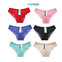 Quần lót nữ ren lọt khe combo 6 màu sexy 06
