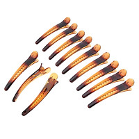 12Pieces Multi-Color Plastic Hair Clips Duck Teeth Bows Hair Accessories 01