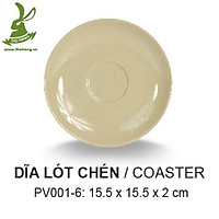 Dĩa lót chén màu nâu PV001-6 S srithaisuperware Thái Lan để lót chén và để các món ăn nhỏ nhỏ