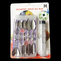 Bộ 10 dụng cụ làm rau câu 3D - Bộ M - Tặng kèm xi lanh – Mã số 1540