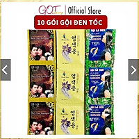 Combo 10 gói Dầu gội đen tóc - Gội là đen tigi, Gội đen nhân sâm. đen tóc chỉ bằng cách gội