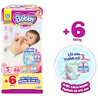 Tã Quần Bobby - Lõi Nén Thần Kỳ S46 (46 Miếng) Tặng 6 Miếng Tã Quần Size S